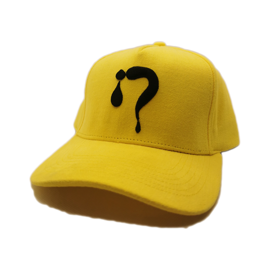 Yellow with Black Logo Cap