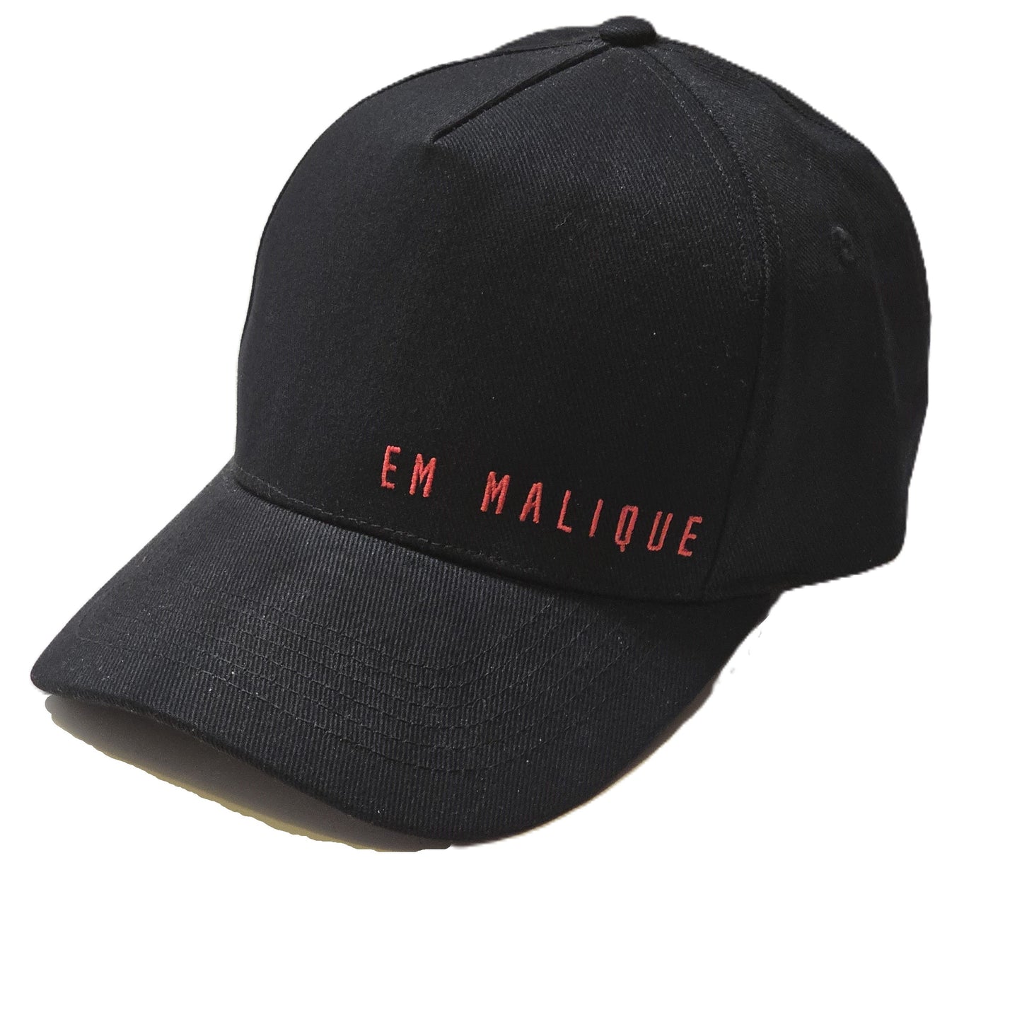 Black with Red Em Malique Cap