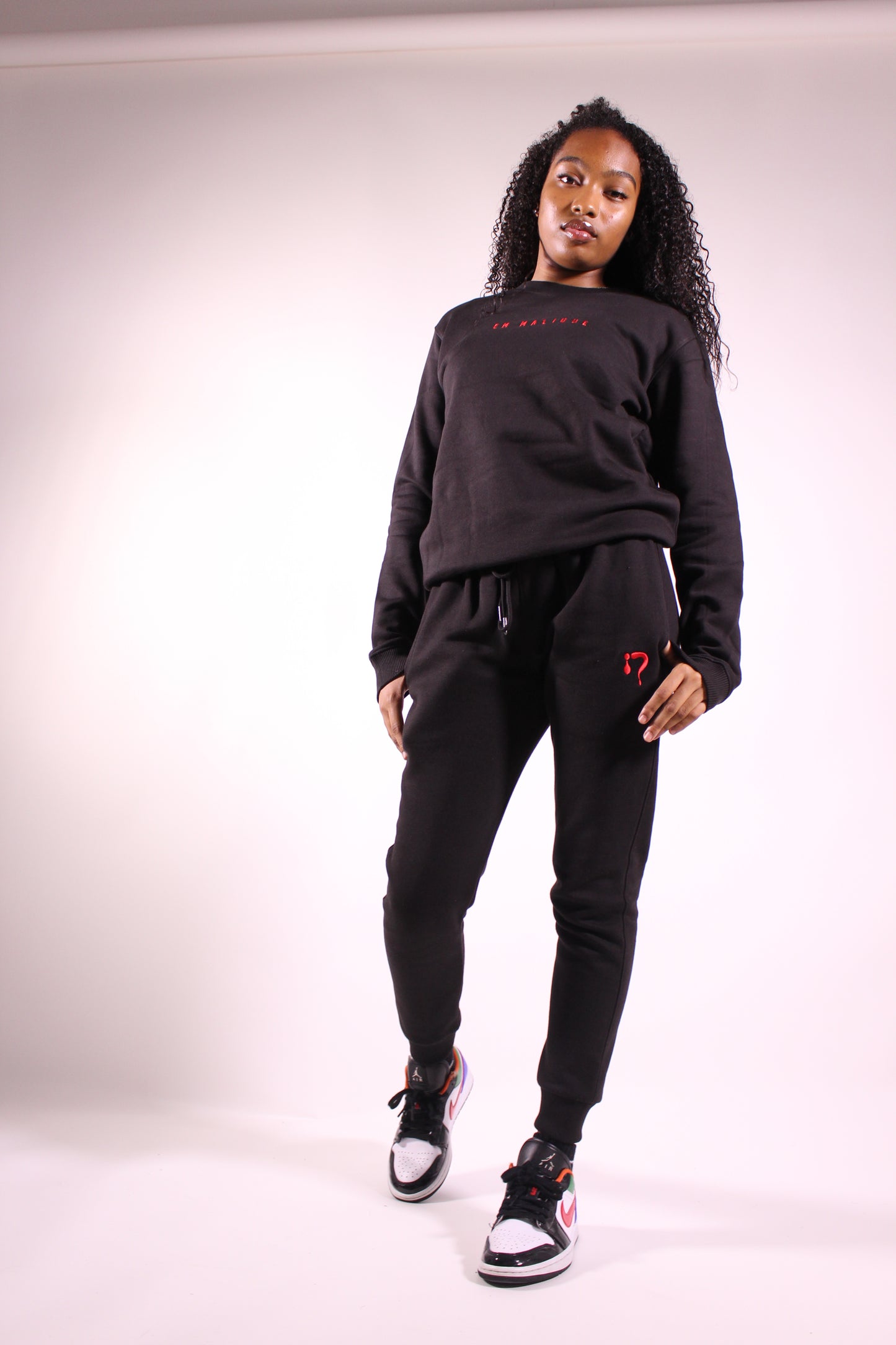 Black with Red Sweatshirt- Signature Collection